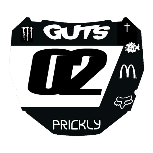 CUSTOM ODI NUMBER PLATE DECAL