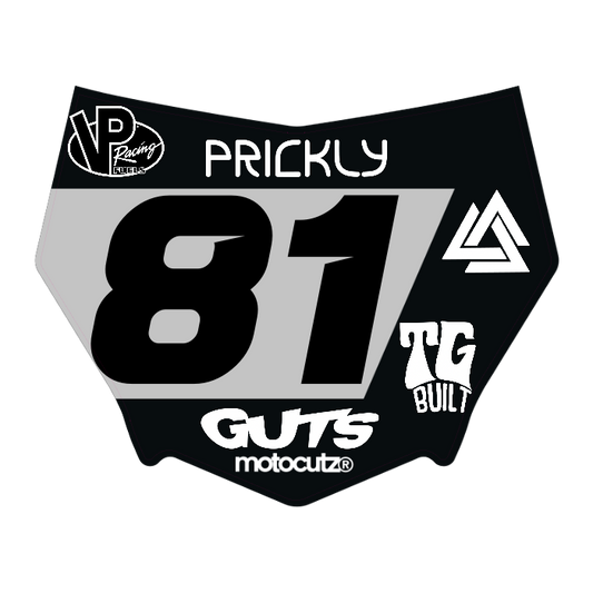 CUSTOM MOTOCUTZ FRONT PLATE DECAL