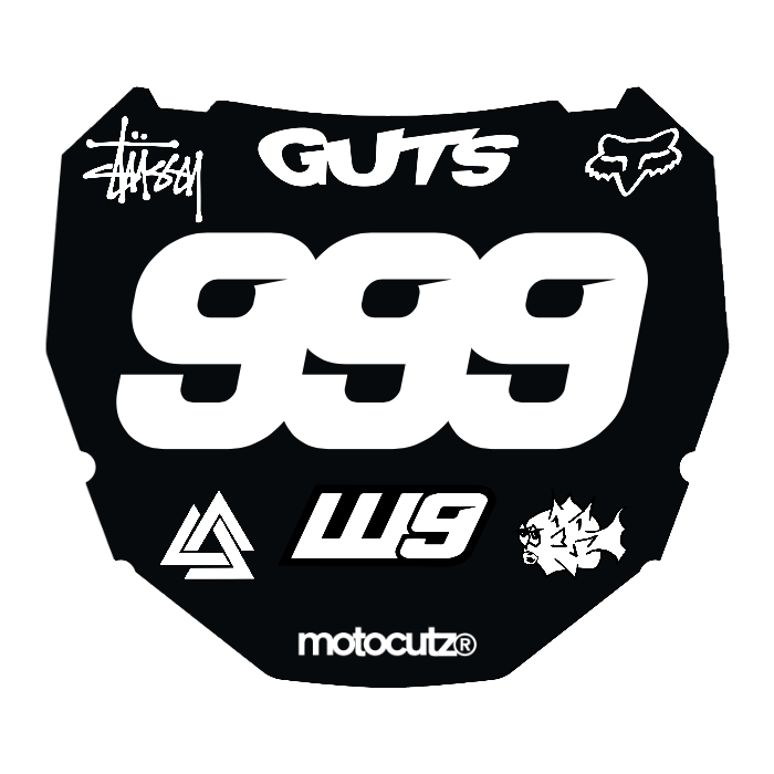 CUSTOM ODI NUMBER PLATE DECAL