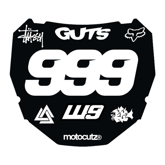 CUSTOM ODI NUMBER PLATE DECAL