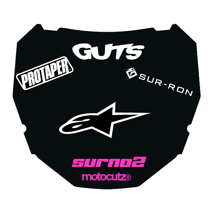 CUSTOM ODI NUMBER PLATE DECAL