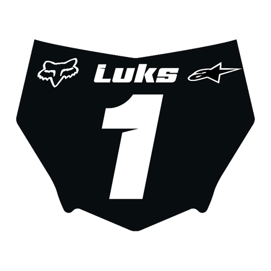 CUSTOM MOTOCUTZ FRONT PLATE DECAL