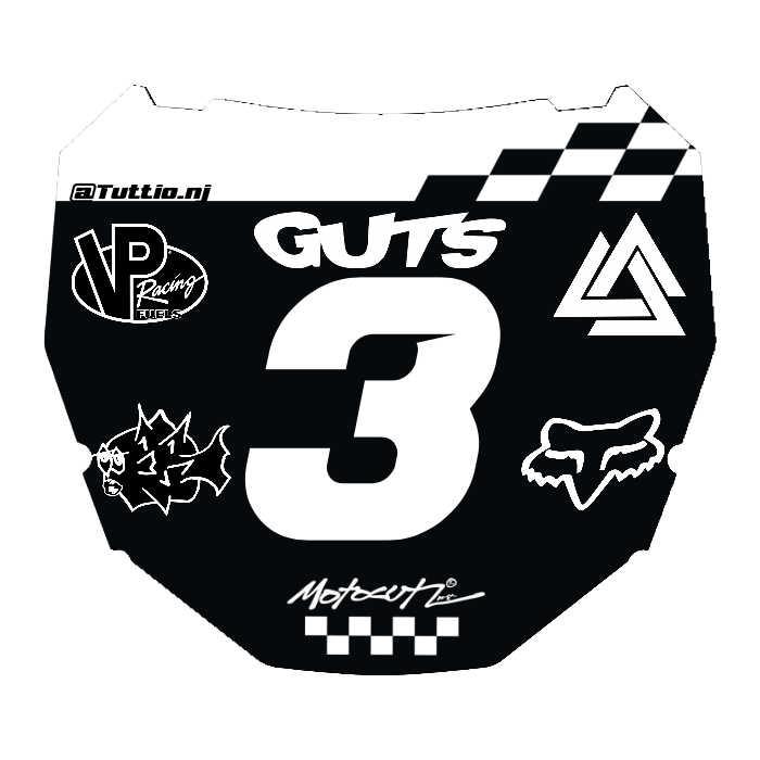 CUSTOM ODI NUMBER PLATE DECAL