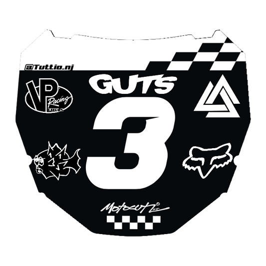 CUSTOM ODI NUMBER PLATE DECAL