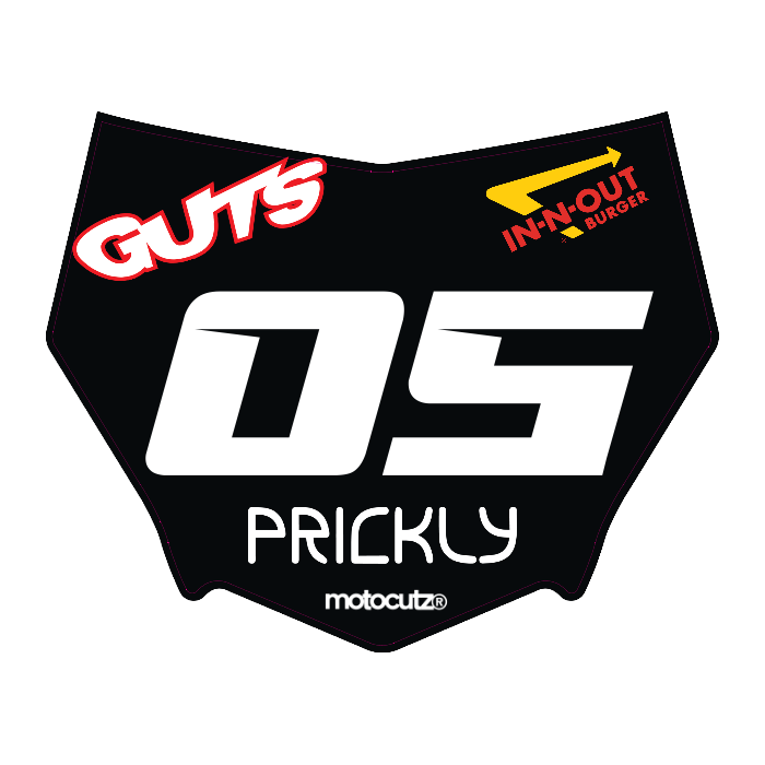 CUSTOM MOTOCUTZ FRONT PLATE DECAL
