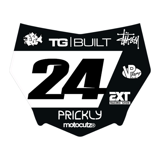 CUSTOM MOTOCUTZ FRONT PLATE DECAL