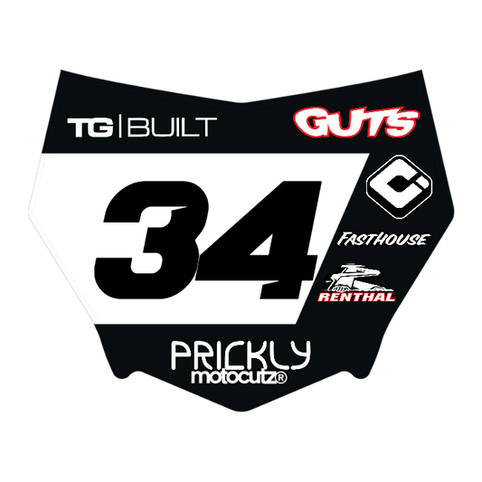 CUSTOM MOTOCUTZ FRONT PLATE DECAL