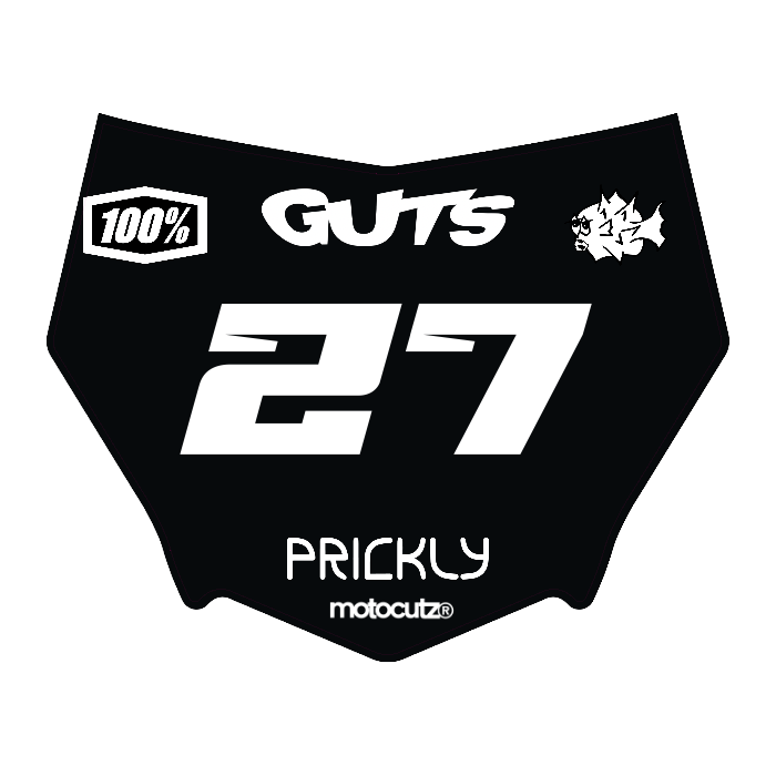 CUSTOM MOTOCUTZ FRONT PLATE DECAL