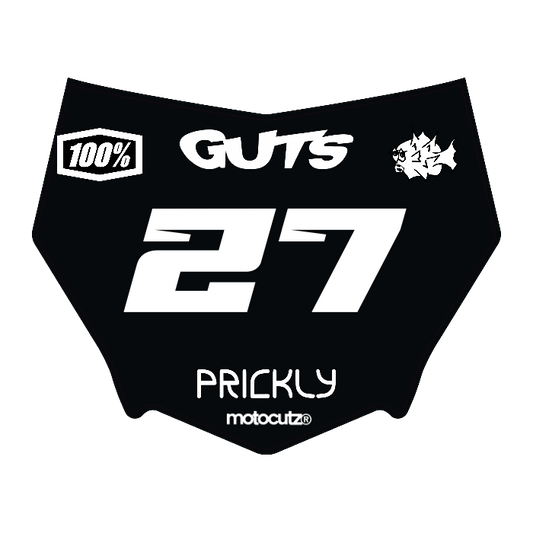 CUSTOM MOTOCUTZ FRONT PLATE DECAL