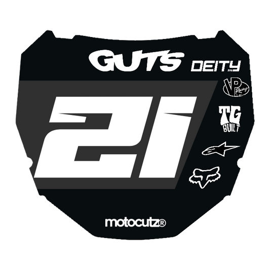 CUSTOM ODI NUMBER PLATE DECAL