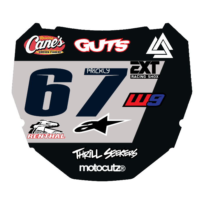 CUSTOM ODI NUMBER PLATE DECAL