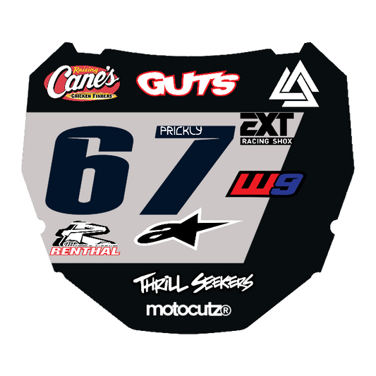 CUSTOM ODI NUMBER PLATE DECAL