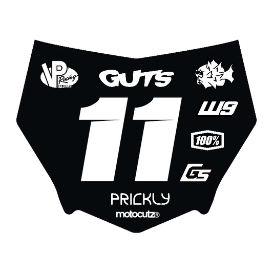 CUSTOM MOTOCUTZ FRONT PLATE DECAL