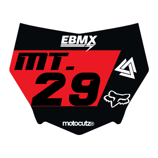 CUSTOM MOTOCUTZ FRONT PLATE DECAL