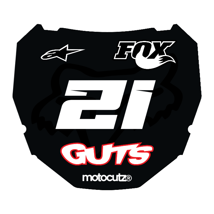 CUSTOM ODI NUMBER PLATE DECAL