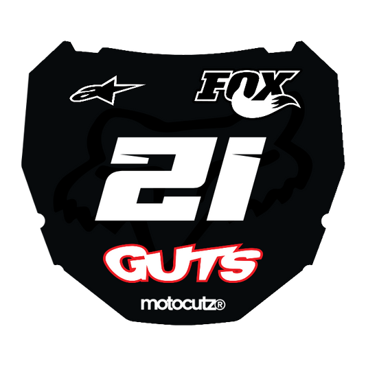 CUSTOM ODI NUMBER PLATE DECAL