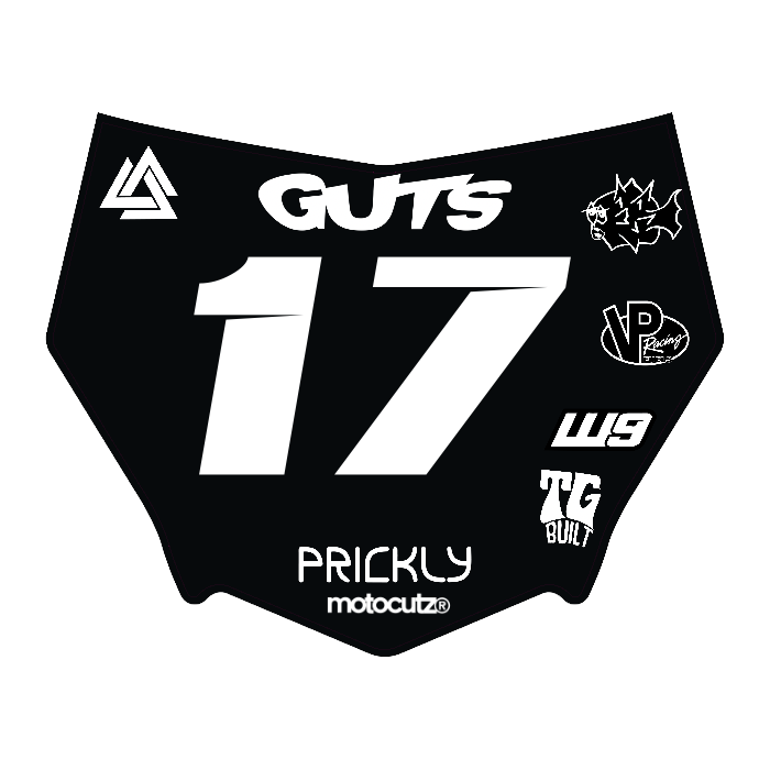 CUSTOM MOTOCUTZ FRONT PLATE DECAL