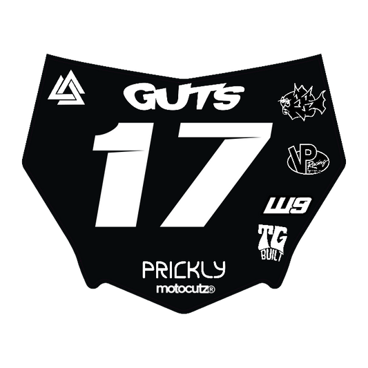 CUSTOM MOTOCUTZ FRONT PLATE DECAL