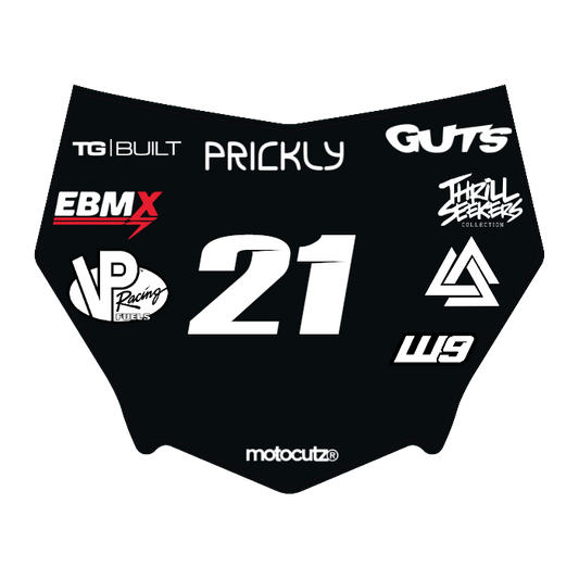 CUSTOM MOTOCUTZ FRONT PLATE DECAL