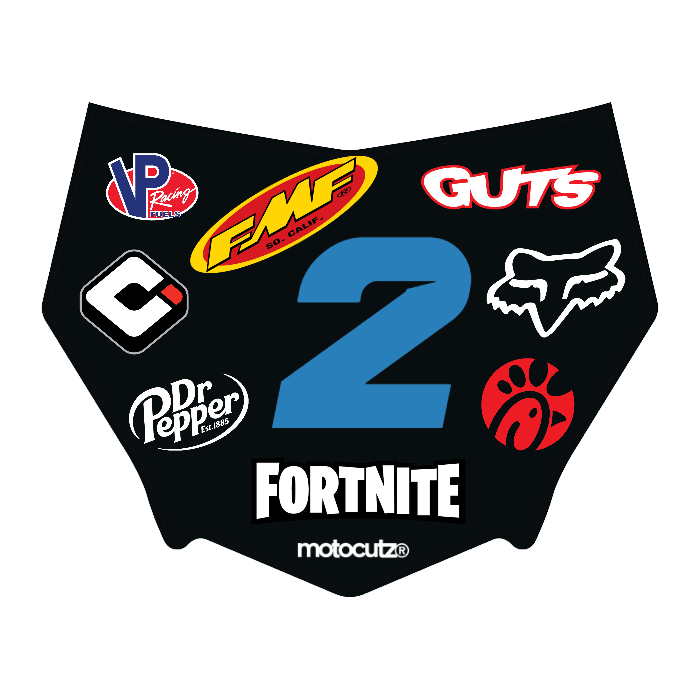 CUSTOM MOTOCUTZ FRONT PLATE DECAL