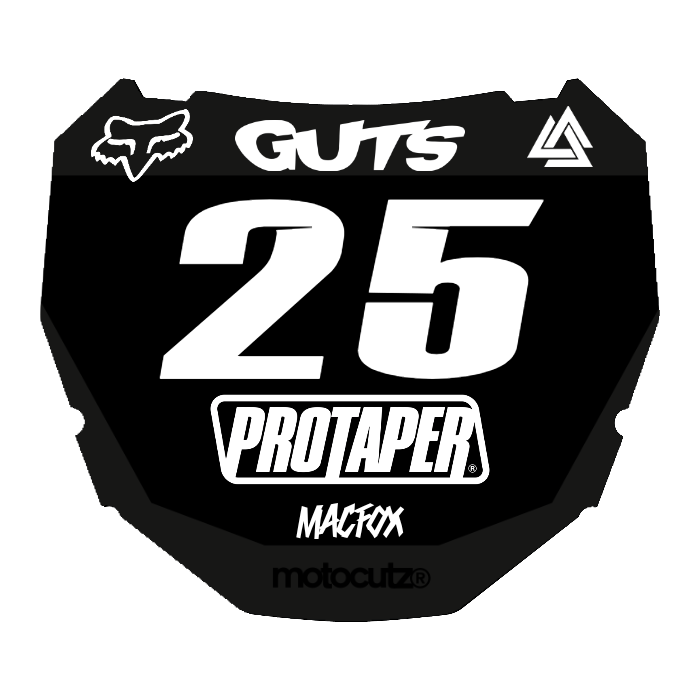 CUSTOM ODI NUMBER PLATE DECAL