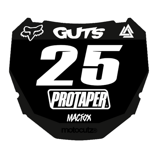 CUSTOM ODI NUMBER PLATE DECAL