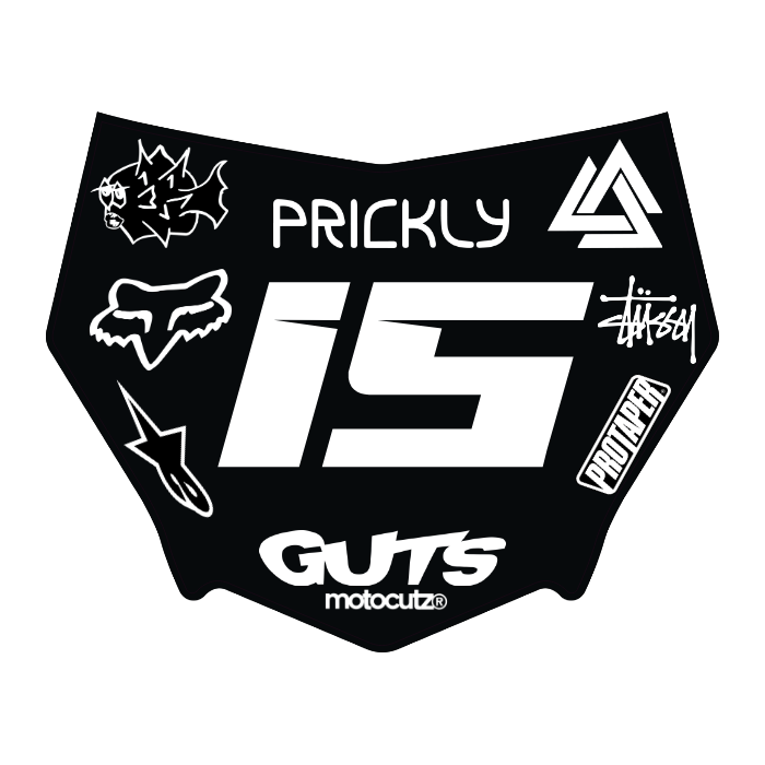 CUSTOM MOTOCUTZ FRONT PLATE DECAL