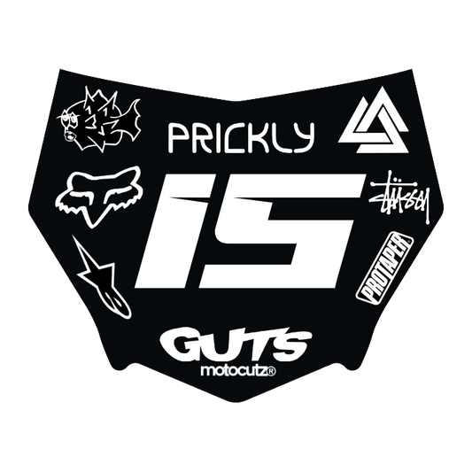 CUSTOM MOTOCUTZ FRONT PLATE DECAL