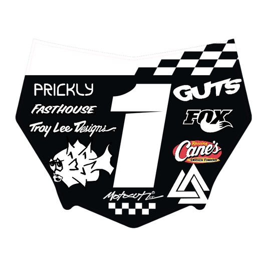 CUSTOM MOTOCUTZ FRONT PLATE DECAL
