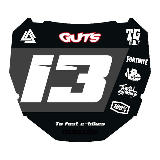 CUSTOM ODI NUMBER PLATE DECAL