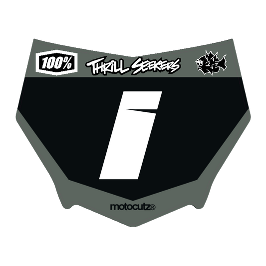 CUSTOM MOTOCUTZ FRONT PLATE DECAL
