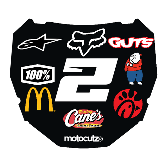 CUSTOM ODI NUMBER PLATE DECAL