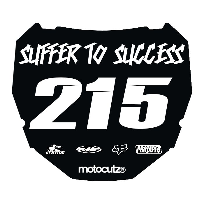 CUSTOM ODI NUMBER PLATE DECAL