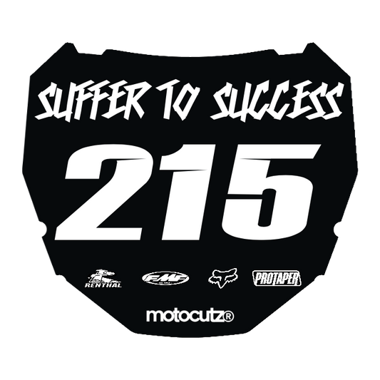 CUSTOM ODI NUMBER PLATE DECAL
