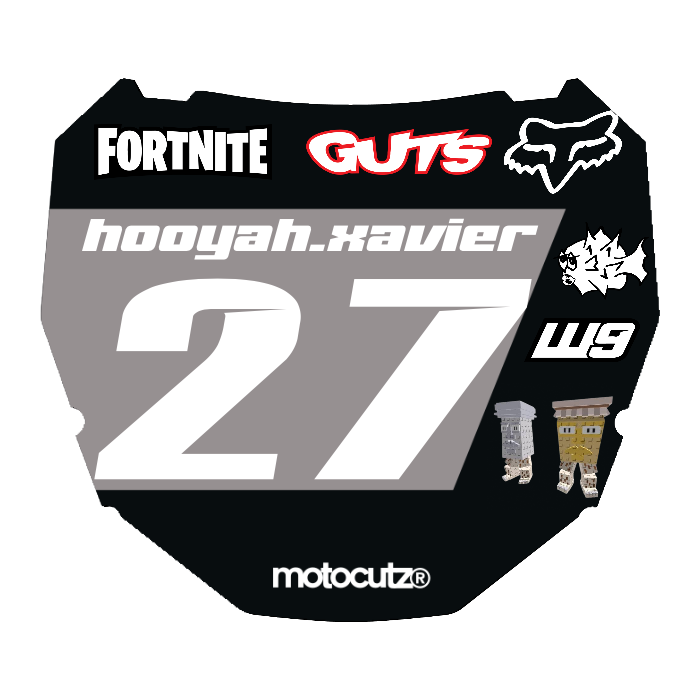CUSTOM ODI NUMBER PLATE DECAL