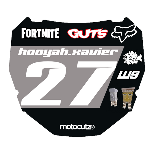 CUSTOM ODI NUMBER PLATE DECAL