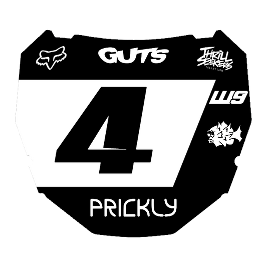CUSTOM ODI NUMBER PLATE DECAL