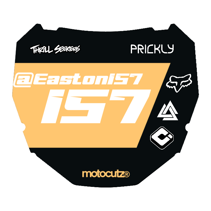 CUSTOM ODI NUMBER PLATE DECAL