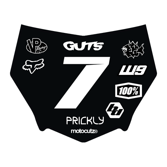 CUSTOM MOTOCUTZ FRONT PLATE DECAL