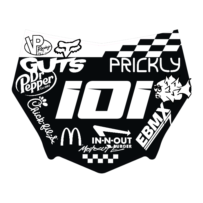 CUSTOM MOTOCUTZ FRONT PLATE DECAL