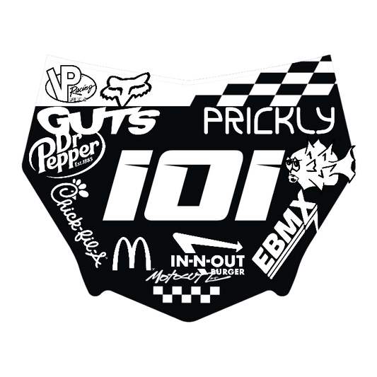 CUSTOM MOTOCUTZ FRONT PLATE DECAL