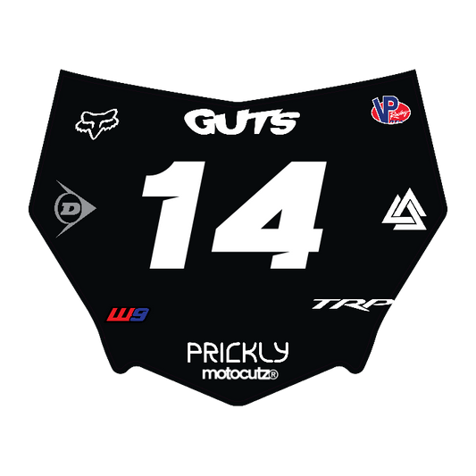 CUSTOM MOTOCUTZ FRONT PLATE DECAL