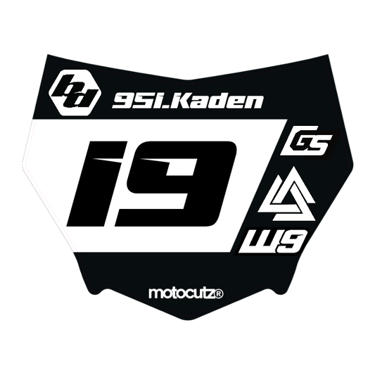 CUSTOM MOTOCUTZ FRONT PLATE DECAL