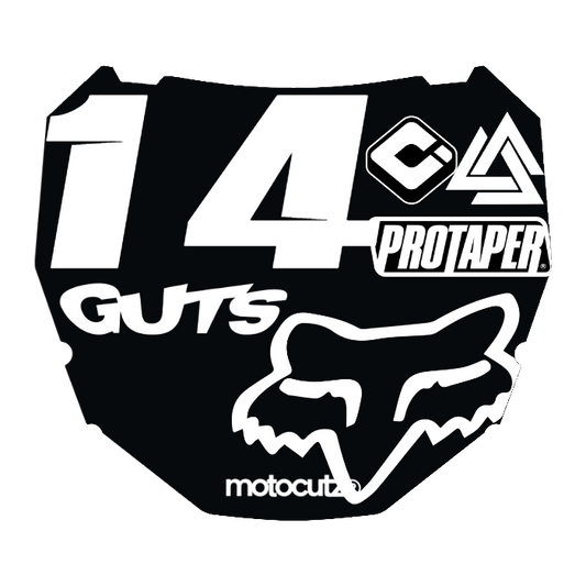 CUSTOM ODI NUMBER PLATE DECAL