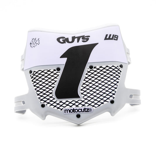 MOTOCUTZ VENTED FRONT NUMBER PLATE PRE5 GREY