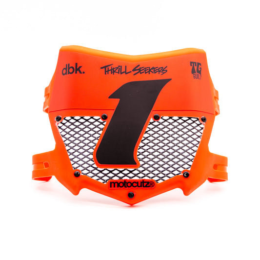 MOTOCUTZ VENTED FRONT NUMBER PLATE PRE4 RED