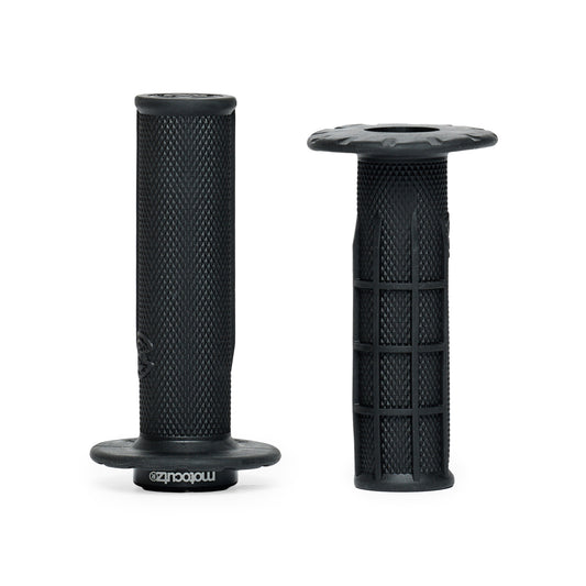 Universal Half Waffle Single Side Bolt-On Grips Black