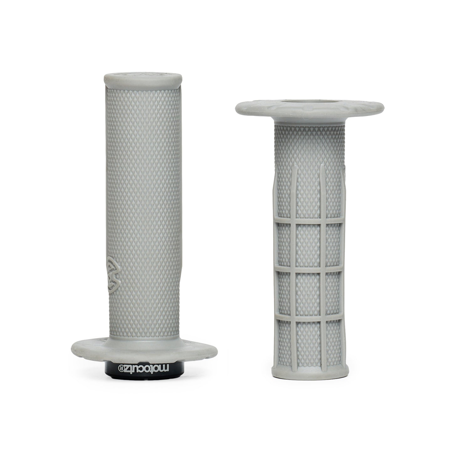 Universal Half Waffle Single Side Bolt-On Grips Grey