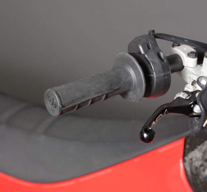 Universal Half Waffle Single Side Bolt-On Grips Black