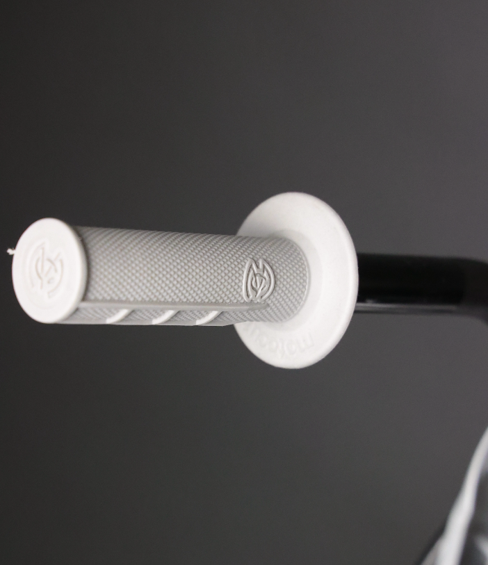 Universal Half Waffle Single Side Bolt-On Grips Grey